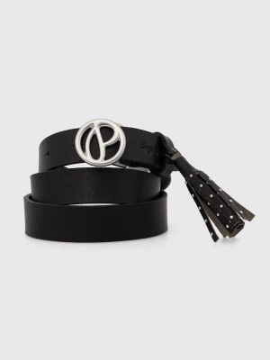 Obrázek produktu Pepe Jeans Kožený pásek Pepe Jeans ATHENAS BELT černá