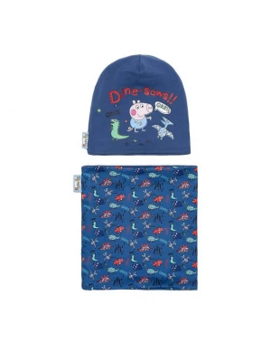 Obrázek produktu Peppa Pig Set čepice a tunelová šála ACCCS-AW24-110PP Tmavomodrá