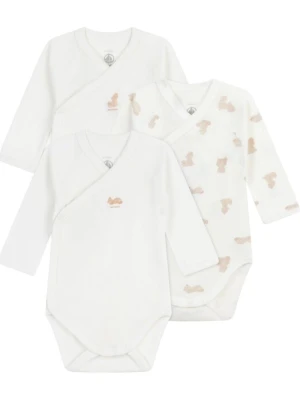 Obrázek produktu PETIT BATEAU Dupačky / body béžová / bílá