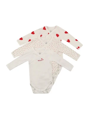 Obrázek produktu PETIT BATEAU Dupačky / body červená / přírodní bílá