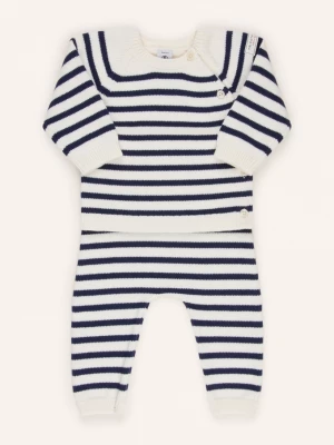 Obrázek produktu Petit Bateau Sada: Svetry A Pletené Kalhoty krémová / tmavě modrá