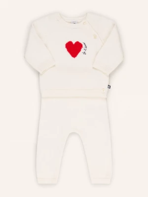 Obrázek produktu Petit Bateau Sada: Svetry A Pletené Kalhoty režná / červená