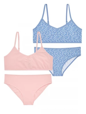 Obrázek produktu Petite Fleur Kids Prádlo-souprava modrá / růžová / bílá