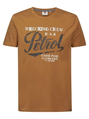 Obrázek produktu Petrol Industries Tričko 'Classic' koňaková / černá / bílá