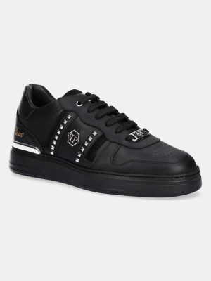 Obrázek produktu Philipp Plein Kožené tenisky Lo-Top černá