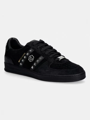 Obrázek produktu Philipp Plein Semišové tenisky Philipp Plein Low-Top Retro Rebel černá