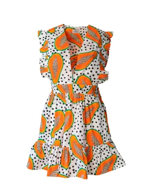 Obrázek produktu Pineapples Don't Have Sleeves Šaty 'Pepa Papaya' bílá