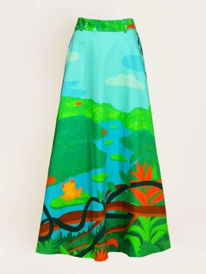 Obrázek produktu Pineapples Don't Have Sleeves Sukně 'Amacayacu National Park Skirt' zelená