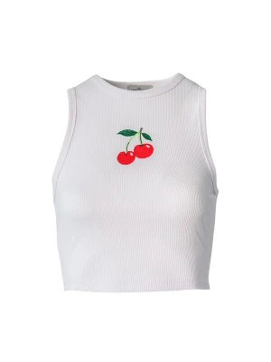 Obrázek produktu Pineapples Don't Have Sleeves Top 'Cherry On Top Tank' bílá