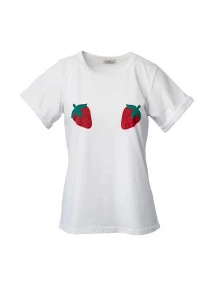 Obrázek produktu Pineapples Don't Have Sleeves Tričko 'I Love You Berry Much' bílá
