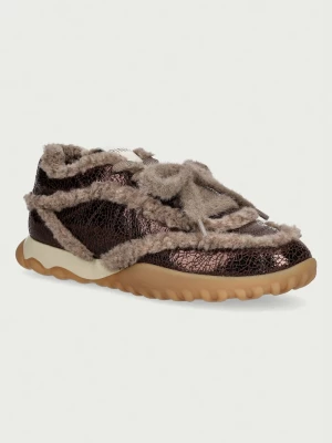 Obrázek produktu Pinko Gea 02 sneakers boty dětské kožené hnědá