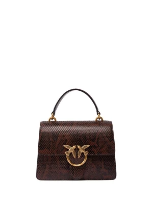 Obrázek produktu PINKO Kabelka 'PINKO LOVE ONE TOP HANDLE MINI ROCK LIGHT PYTON PRINT BORSA' hnědá