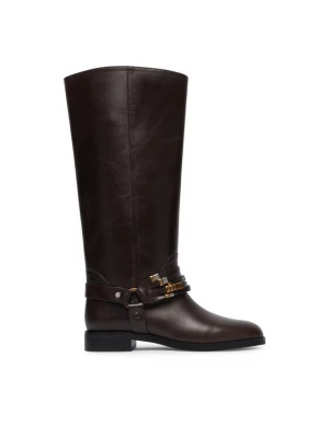 Obrázek produktu PINKO Kozačky ve vojenském stylu Cheval 01 SD0583P001 Tmavě hnědá