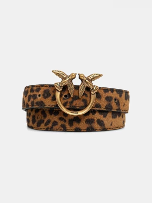 Obrázek produktu Pinko Semišový pásek Pinko Leopard print hnědá