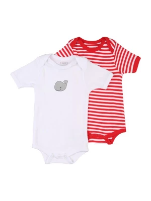 Obrázek produktu PLAYSHOES Dupačky / body šedá / červená / bílá