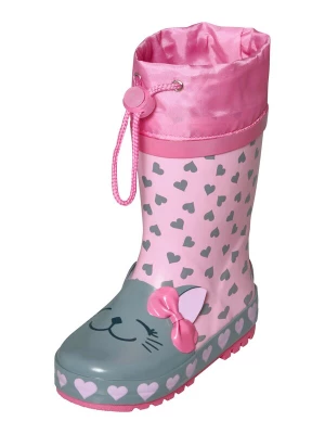 Obrázek produktu PLAYSHOES Gumové holínky 'Katze' pastelově zelená / růžová
