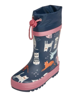 Obrázek produktu PLAYSHOES Gumové holínky 'Katzen' marine modrá / oranžová / eosin / offwhite
