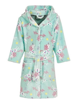 Obrázek produktu PLAYSHOES Koupací plášť 'Einhorn' mátová / fialová / pink / bílá