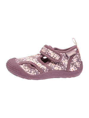Obrázek produktu PLAYSHOES Pantofle bledě fialová / jasně červená / bílá