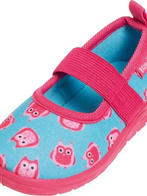 Obrázek produktu PLAYSHOES Pantofle 'Eulen' tyrkysová / pink