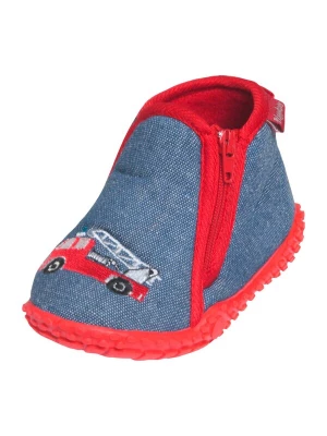 Obrázek produktu PLAYSHOES Pantofle 'Feuerwehr' modrá / červená