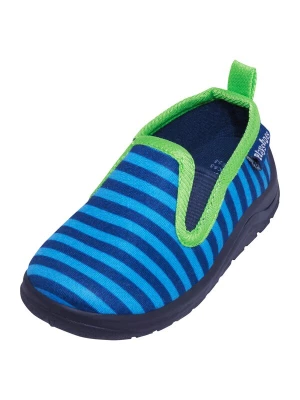 Obrázek produktu PLAYSHOES Pantofle 'Ringel' marine modrá / nebeská modř / limetková