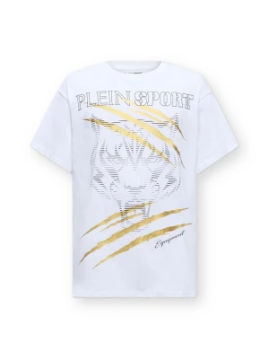 Obrázek produktu Plein Sport Tričko 'Tiger Golden Scratch' zlatá / černá / bílá