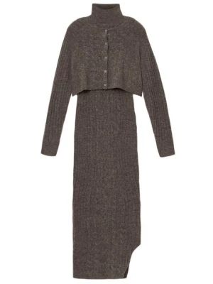 Obrázek produktu Pletené šaty AllSaints hnědá
