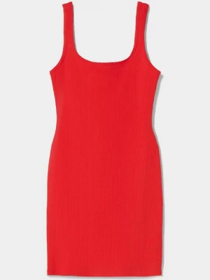 Obrázek produktu Pletené šaty Bershka červená
