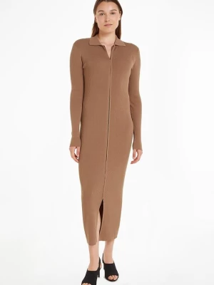 Obrázek produktu Pletené šaty Calvin Klein hnědá