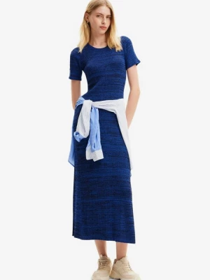 Obrázek produktu Pletené šaty Desigual modrý denim