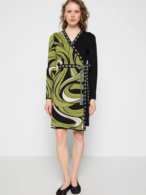 Obrázek produktu Pletené šaty Diane Von Furstenberg olivová