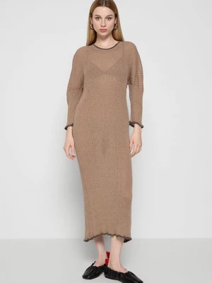 Obrázek produktu Pletené šaty MM6 Maison Margiela světle hnědošedá