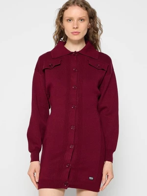 Obrázek produktu Pletené šaty MOSCHINO bordeaux