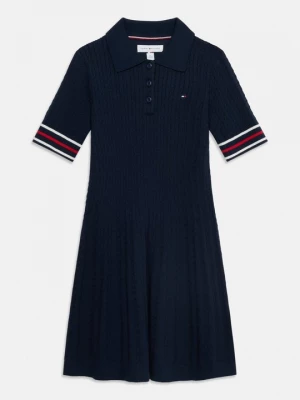 Obrázek produktu Pletené šaty Tommy Hilfiger tmavě modrá