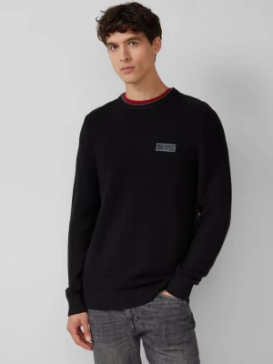 Obrázek produktu Pletený bavlněný svetr s texturou s.Oliver černá