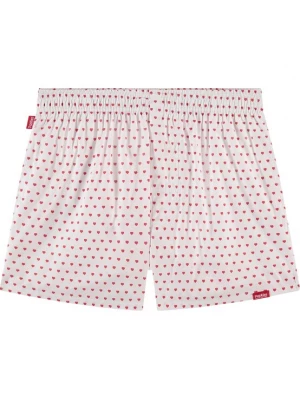Obrázek produktu Pockies Boxerky 'Dirty Love' červená / bílá