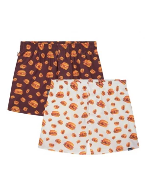 Obrázek produktu Pockies Boxerky rezavě hnědá / oranžová / bordó / bílá