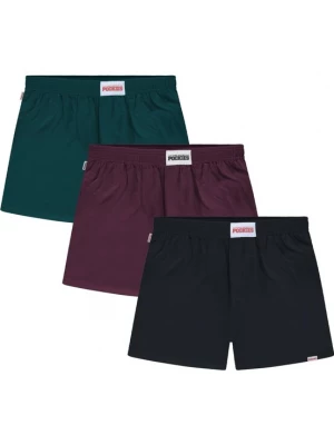 Obrázek produktu Pockies Boxerky tmavě zelená / cyclam / černá