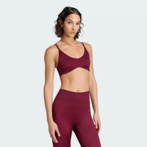 Obrázek produktu Podprsenka Optime Essentials Workout Shine Light Support Adidas vínová