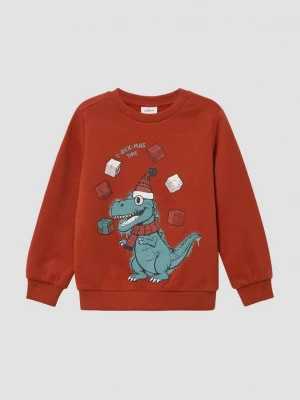 Obrázek produktu Pohodlná mikina s předním potiskem X-Mas s.Oliver červená