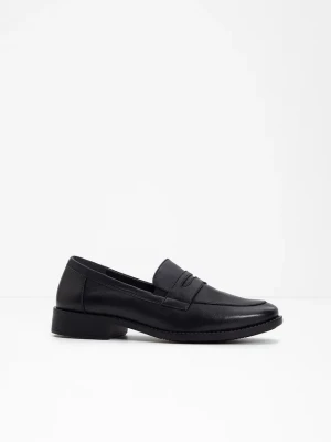 Obrázek produktu Półbuty skórzane loafer BonPrix czarny