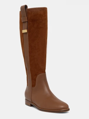 Obrázek produktu Pollini Kožené kozačky Pollini hnědá