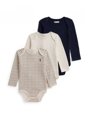 Obrázek produktu Polo Ralph Lauren body dětské bavlněné 3-pack béžová