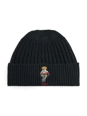 Obrázek produktu Polo Ralph Lauren čepice pánská s příměsí vlny černá