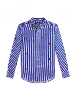 Obrázek produktu Polo Ralph Lauren Dětská bavlněná košile Polo Ralph Lauren modrá