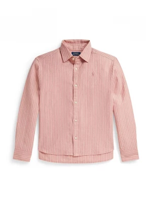 Obrázek produktu Polo Ralph Lauren Dětská lněná košile Polo Ralph Lauren růžová