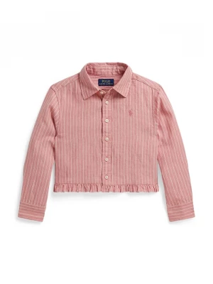 Obrázek produktu Polo Ralph Lauren Dětská lněná košile Polo Ralph Lauren růžová
