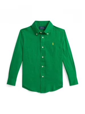 Obrázek produktu Polo Ralph Lauren Dětská lněná košile Polo Ralph Lauren zelená