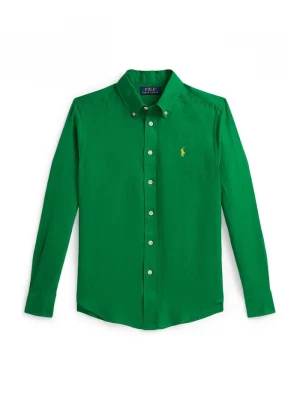 Obrázek produktu Polo Ralph Lauren Dětská lněná košile Polo Ralph Lauren zelená